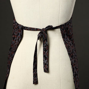 Ajrakh Block Print Cotton Apron with Pocket 49