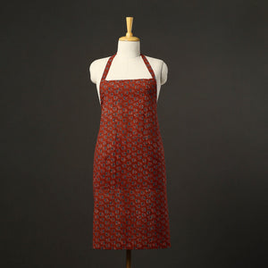 Ajrakh Block Print Cotton Apron with Pocket 50