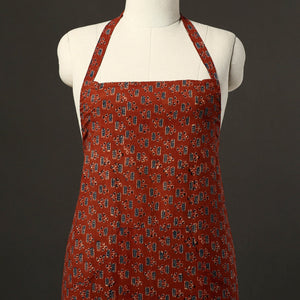Ajrakh Block Print Cotton Apron with Pocket 50