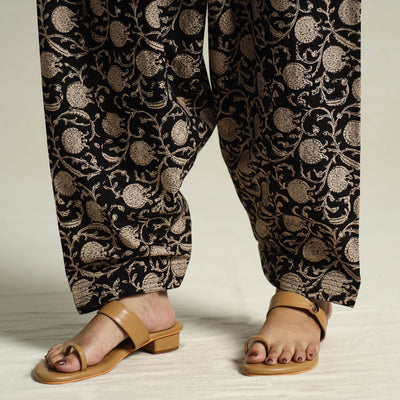 Black - Bagru Block Printed Cotton Elasticated Salwar 13