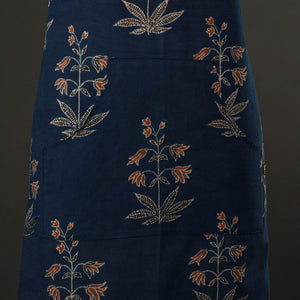 Ajrakh Block Print Cotton Apron with Pocket 51