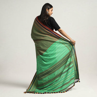 Green - Organic Kala Cotton Bhujodi Handloom Saree