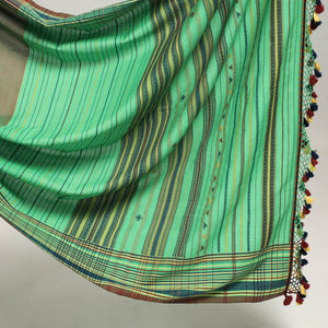 Green - Organic Kala Cotton Bhujodi Handloom Saree