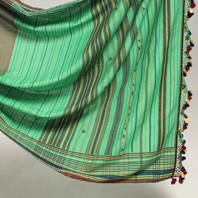 Green - Organic Kala Cotton Bhujodi Handloom Saree