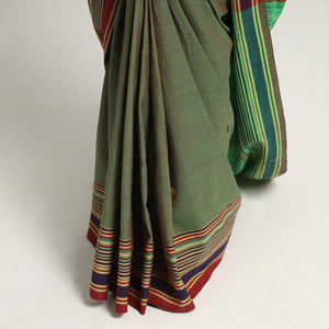 Green - Organic Kala Cotton Bhujodi Handloom Saree