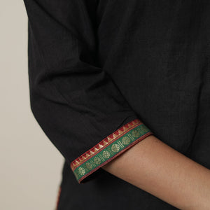 Black - Dharwad Cotton Straight Kurta 24