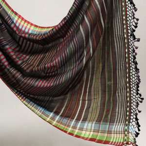 Brown - Organic Kala Cotton Bhujodi Handloom Saree