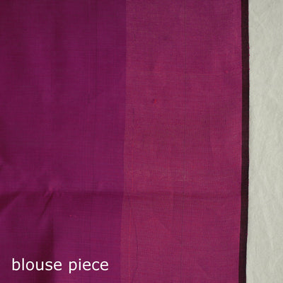 Blue - Bhagalpuri Pure Desi Tussar Silk Handloom Saree with Zari Border