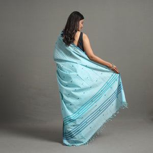 Blue - Buti Cotton Handloom Saree 93