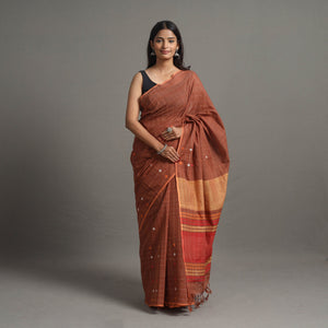 Brown - Buti Cotton Handloom Saree 97