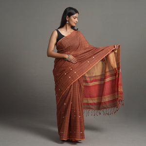 Brown - Buti Cotton Handloom Saree 97