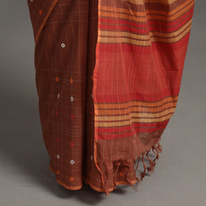 Brown - Buti Cotton Handloom Saree 97