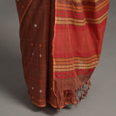 Brown - Buti Cotton Handloom Saree 97
