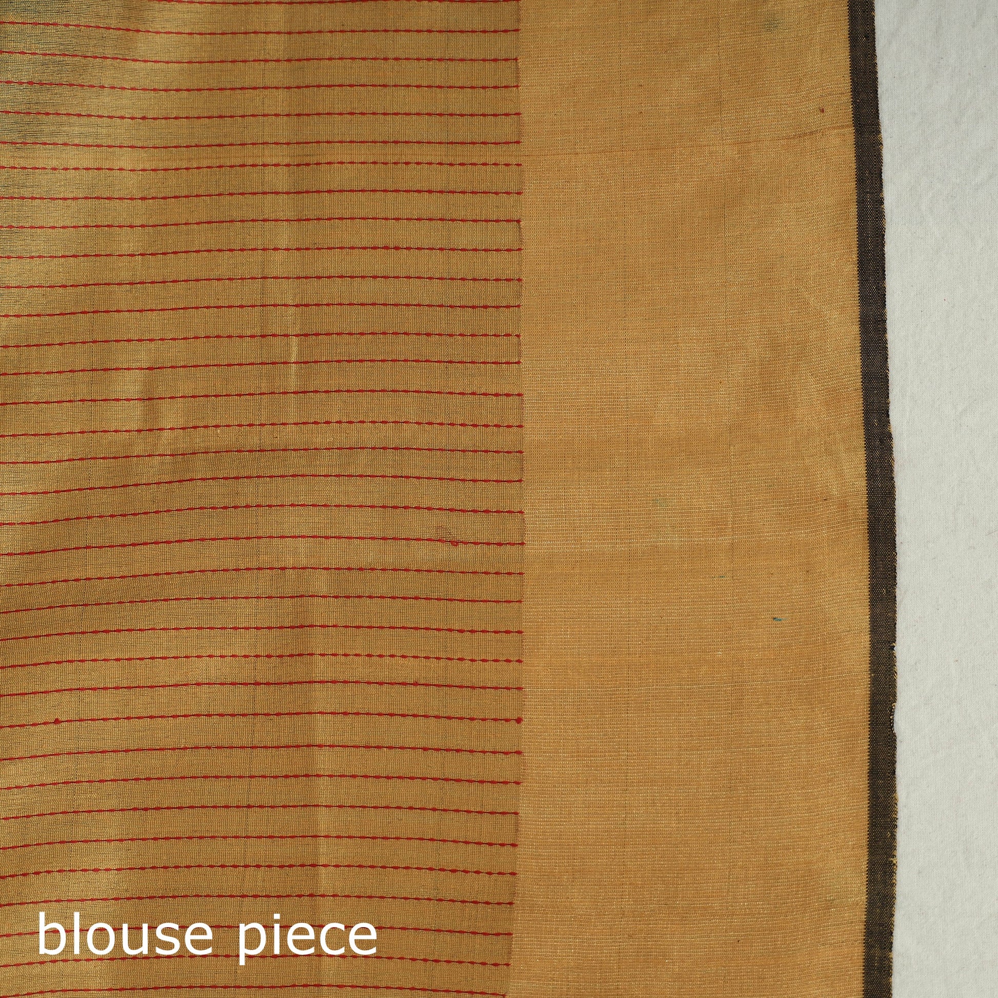 Blue - Bhagalpuri Pure Desi Tussar Silk Handloom Saree with Zari Border