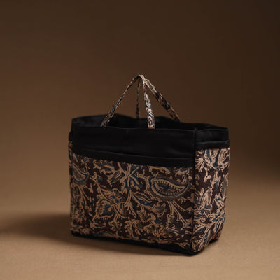 Brown - Handcrafted Cotton Cosmetic/Toiletry Bag 02
