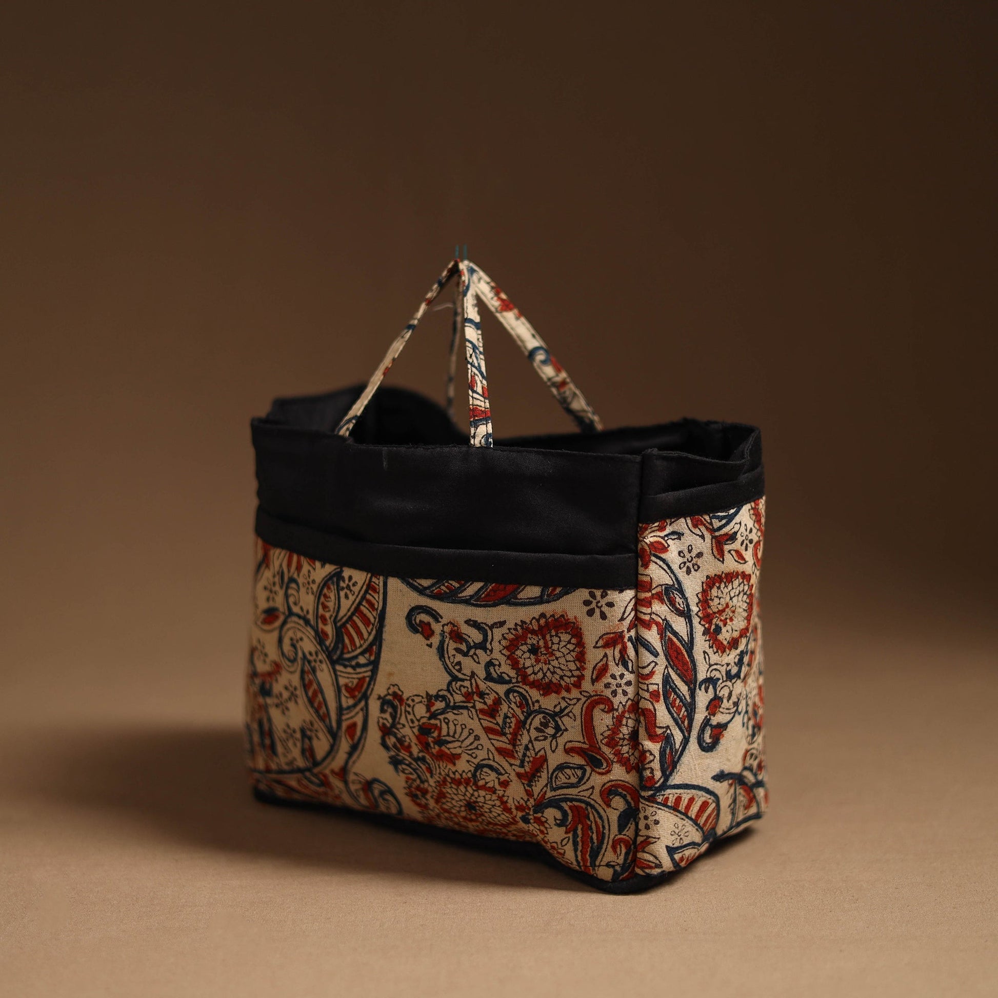 Beige - Handcrafted Cotton Cosmetic/Toiletry Bag 07