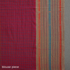 Narayanpet Checks Chakkar Dobby Cotton Handloom Saree 109