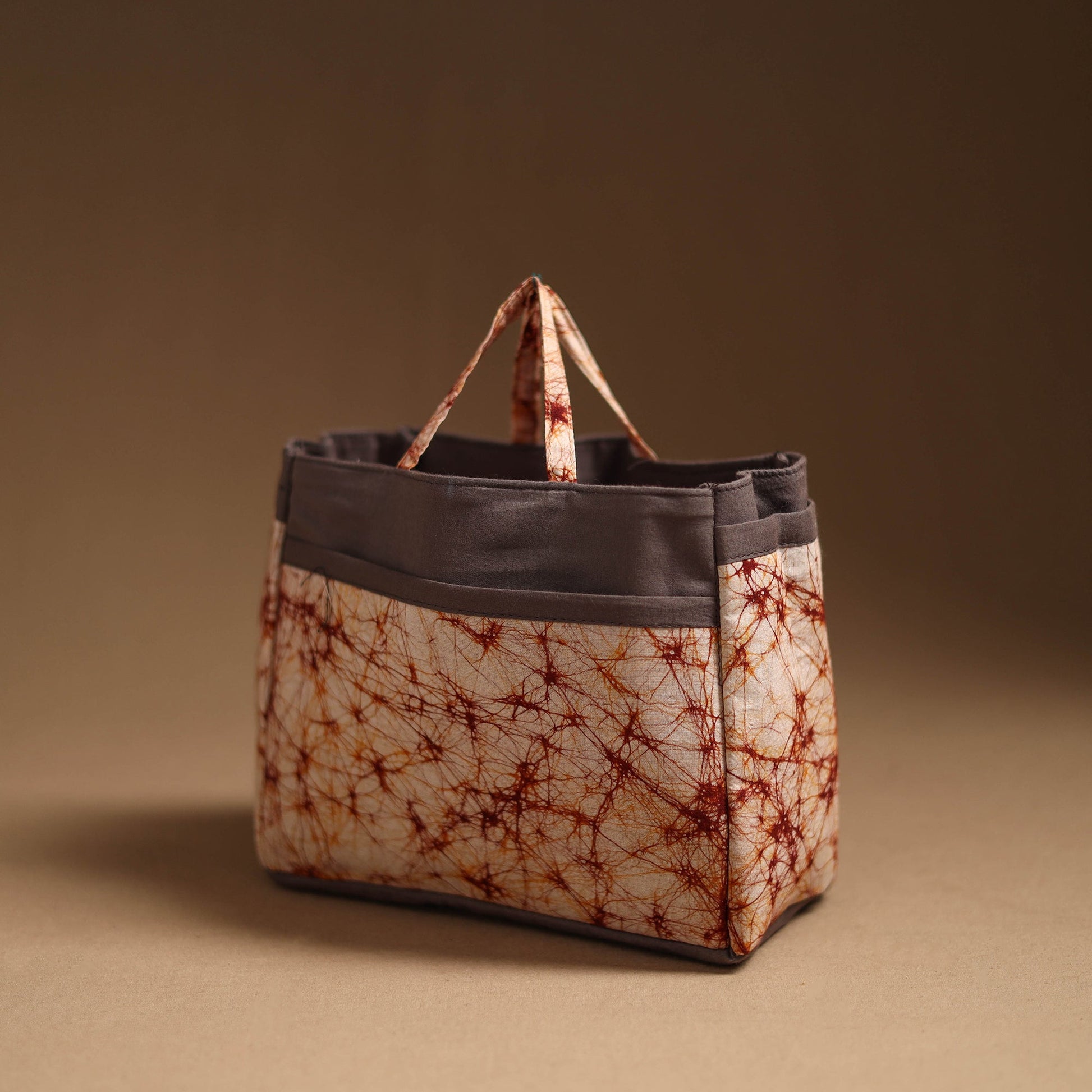 Brown - Handcrafted Cotton Cosmetic/Toiletry Bag 25