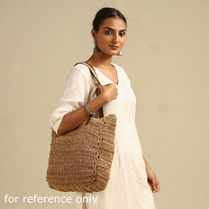 Beige - Handcrafted Multipurpose Raffia Shoulder Bag