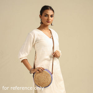 Brown - Handcrafted Multipurpose Jute Round Sling Bag