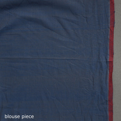 Blue - Half and Half Buta Cotton Handloom Saree 120