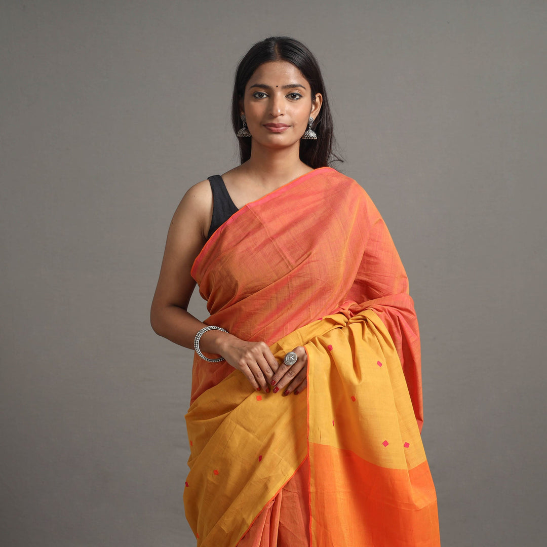 Half and Half Buta Cotton Handloom Saree 121