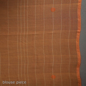 Brown - Kuppadam Turned Weft Cotton Handloom Saree 124