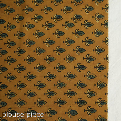 Green - Mangalagiri Stripe Cotton Handloom Saree with Ikat Blouse