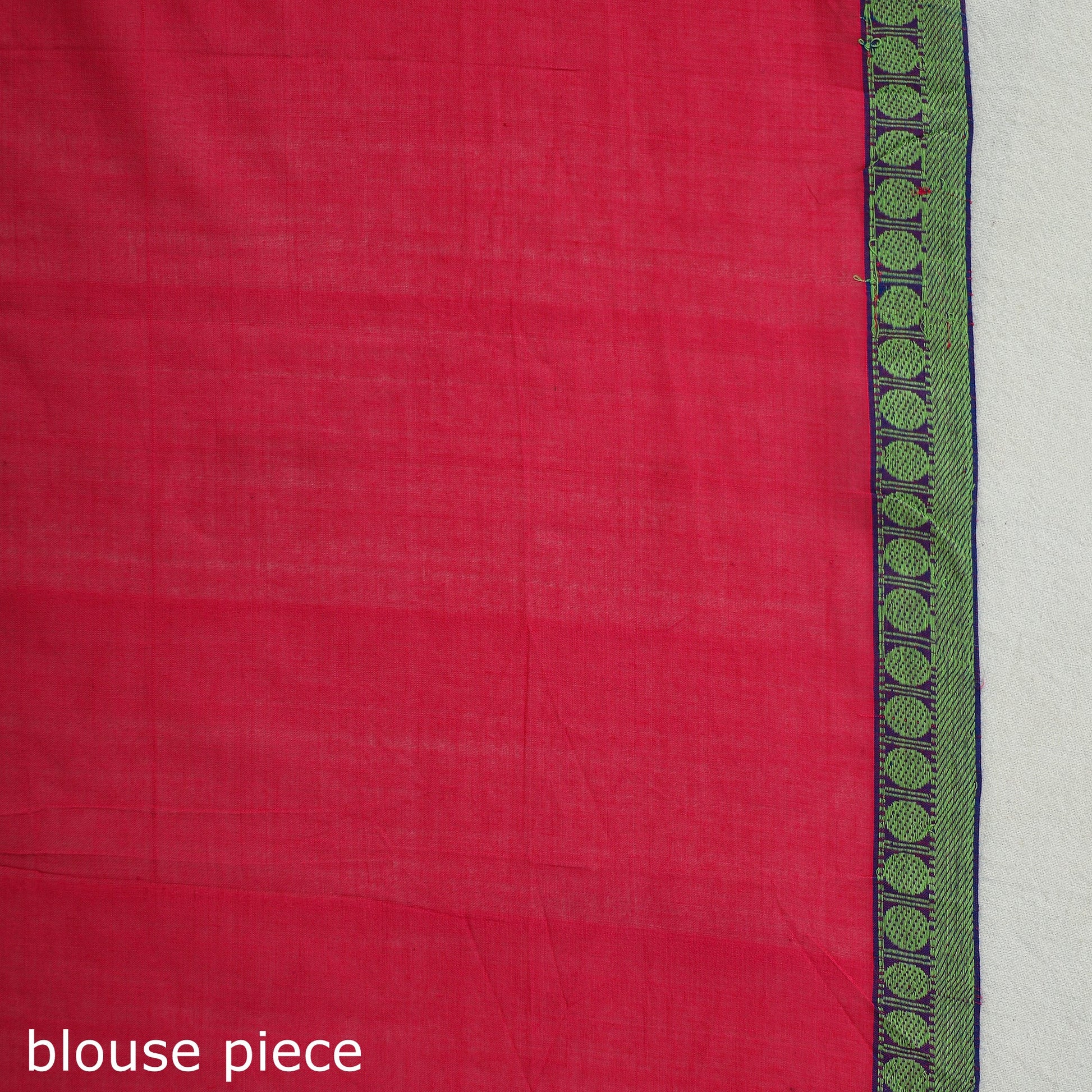 Brown - Mangalagiri Godavari Handloom Rudraksha Border Cotton Saree