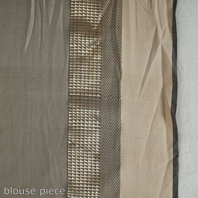 Black - Traditional Handloom Maheshwari Silk Cotton Saree 58