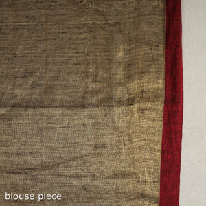 Brown - Bengal Fine Tissue Zari Saree 03