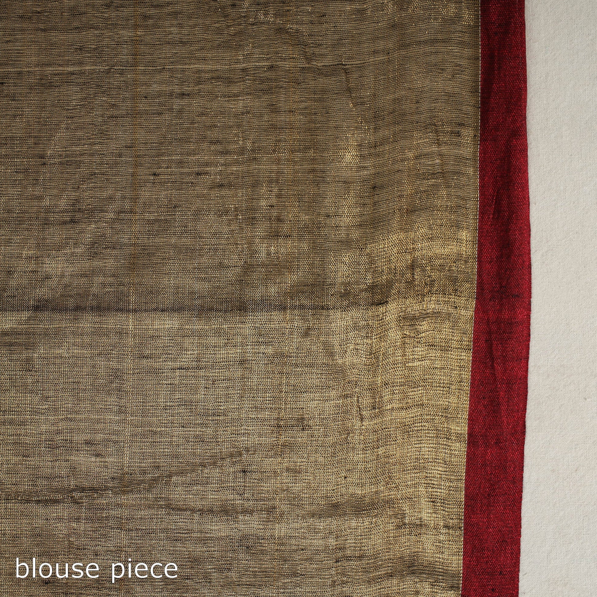 Brown - Bengal Fine Tissue Zari Saree 03