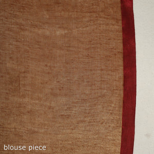 Brown - Bengal Fine Tissue Zari Saree 08