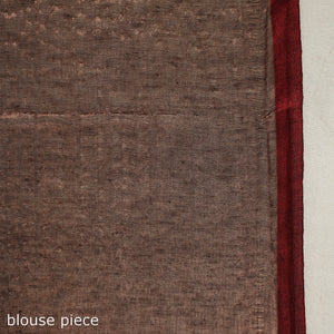 Brown - Bengal Fine Tissue Zari Saree 15