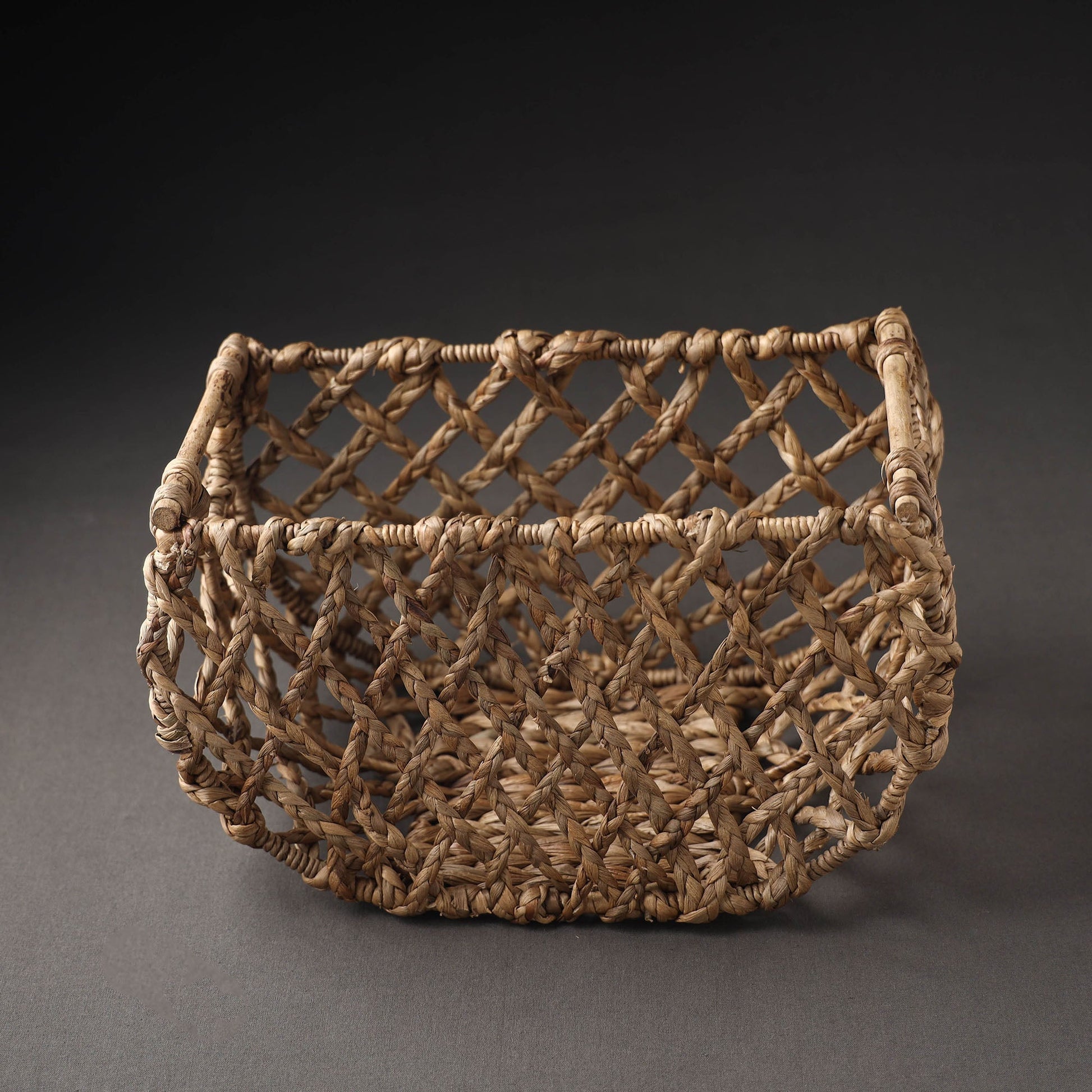Brown - Handcrafted Organic Water Hyacinth Posh Basket