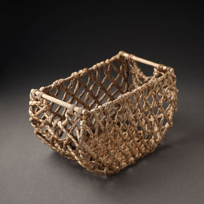 Brown - Handcrafted Organic Water Hyacinth Posh Basket