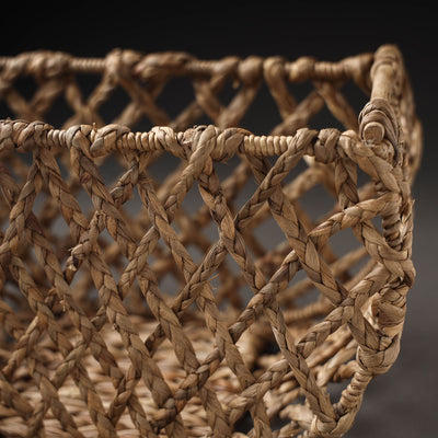 Brown - Handcrafted Organic Water Hyacinth Posh Basket