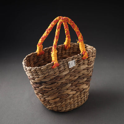Brown - Handcrafted Organic Water Hyacinth Magnificent Basket