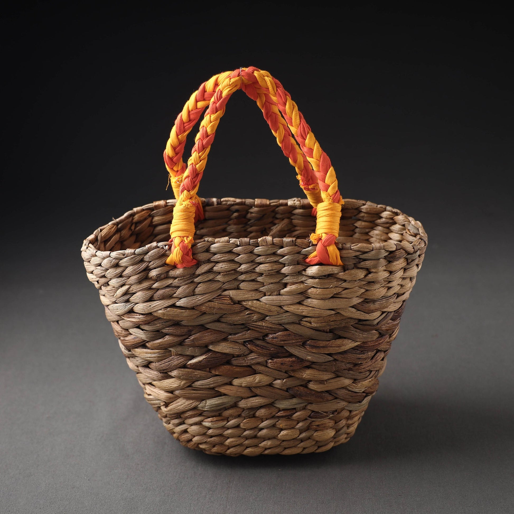 Brown - Handcrafted Organic Water Hyacinth Magnificent Basket