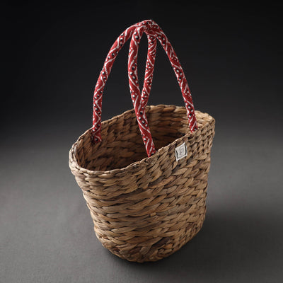 Brown - Handcrafted Organic Water Hyacinth Magnificent Basket