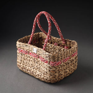 Brown - Handcrafted Organic Water Hyacinth Basket