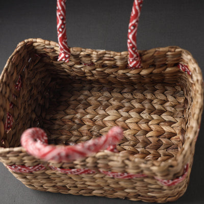 Brown - Handcrafted Organic Water Hyacinth Basket