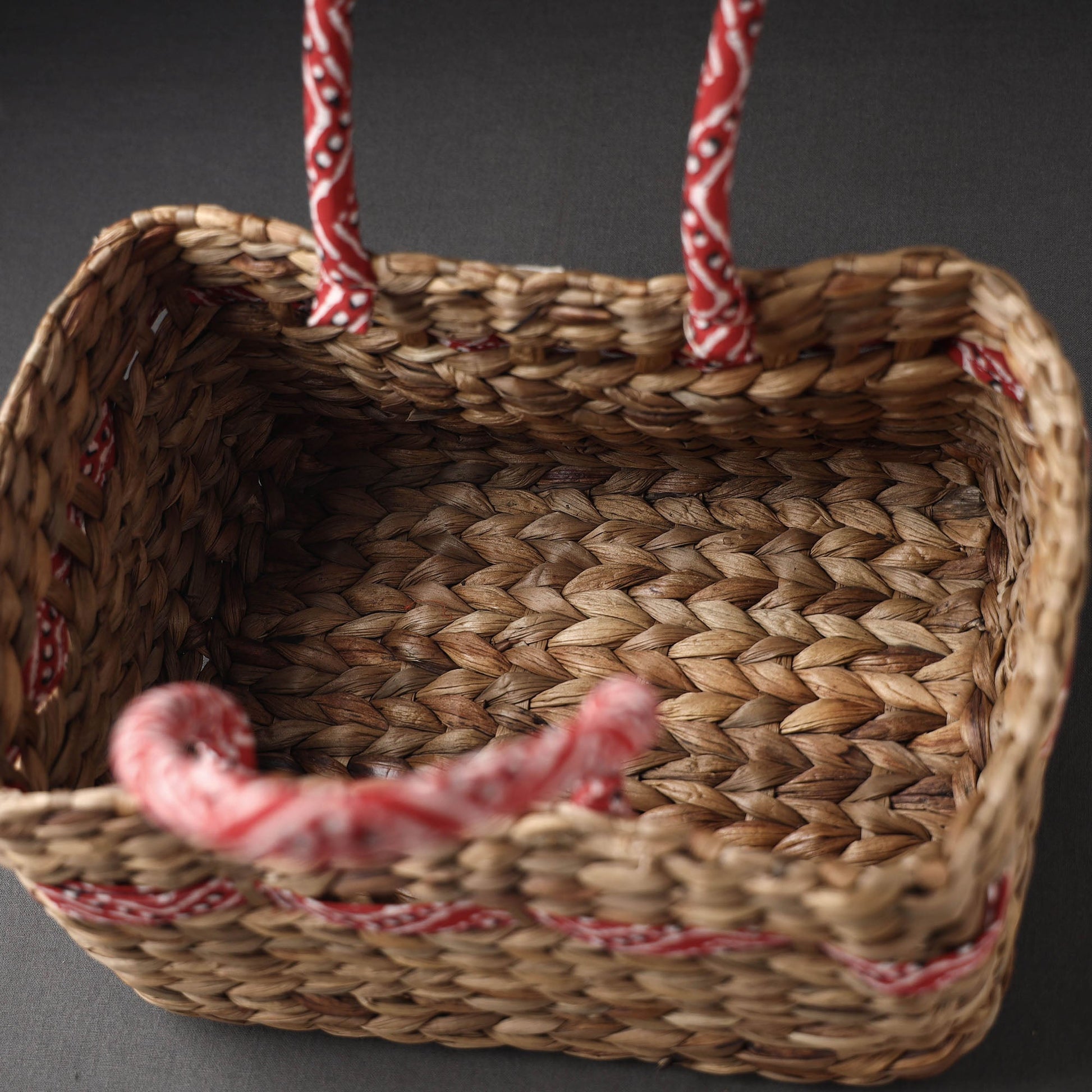 Brown - Handcrafted Organic Water Hyacinth Basket