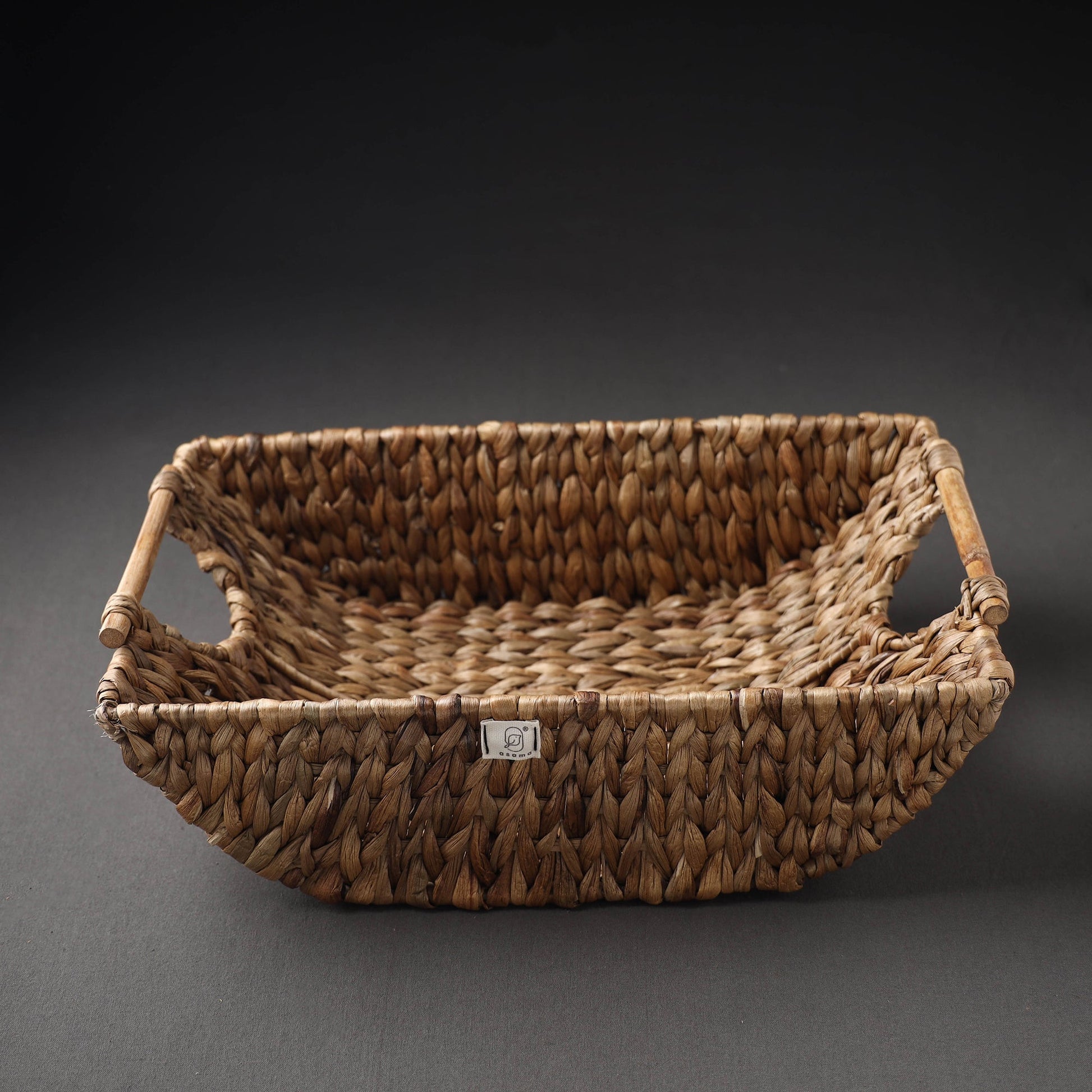 Brown - Handcrafted Organic Water Hyacinth Multipurpose Boat Basket