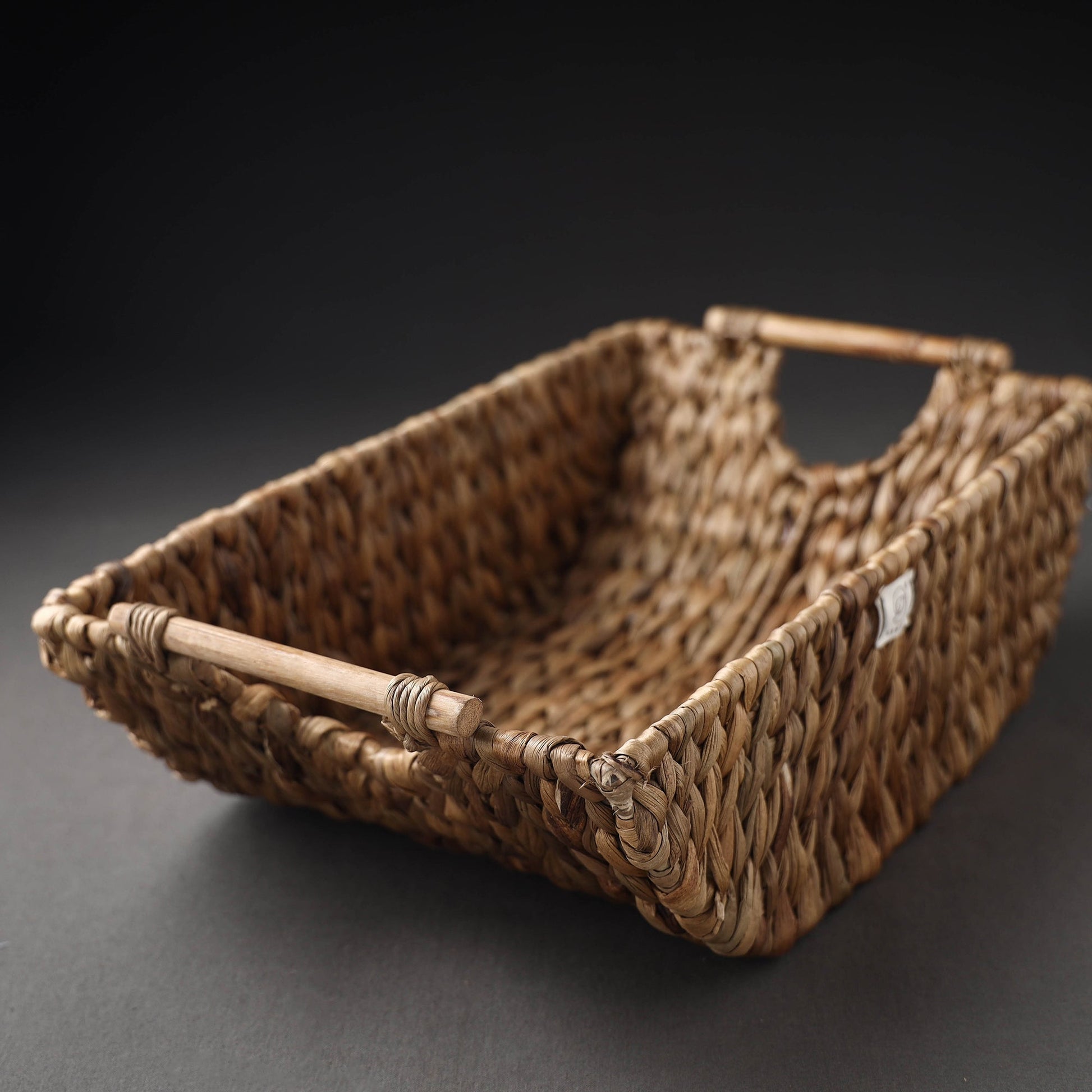 Brown - Handcrafted Organic Water Hyacinth Multipurpose Boat Basket