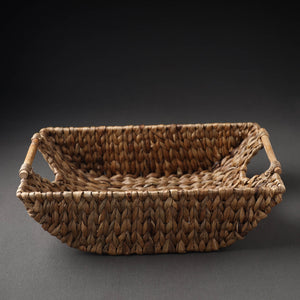 Brown - Handcrafted Organic Water Hyacinth Multipurpose Boat Basket