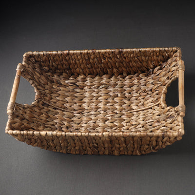 Brown - Handcrafted Organic Water Hyacinth Multipurpose Boat Basket