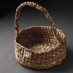Brown - Handcrafted Organic Water Hyacinth Essential Basket