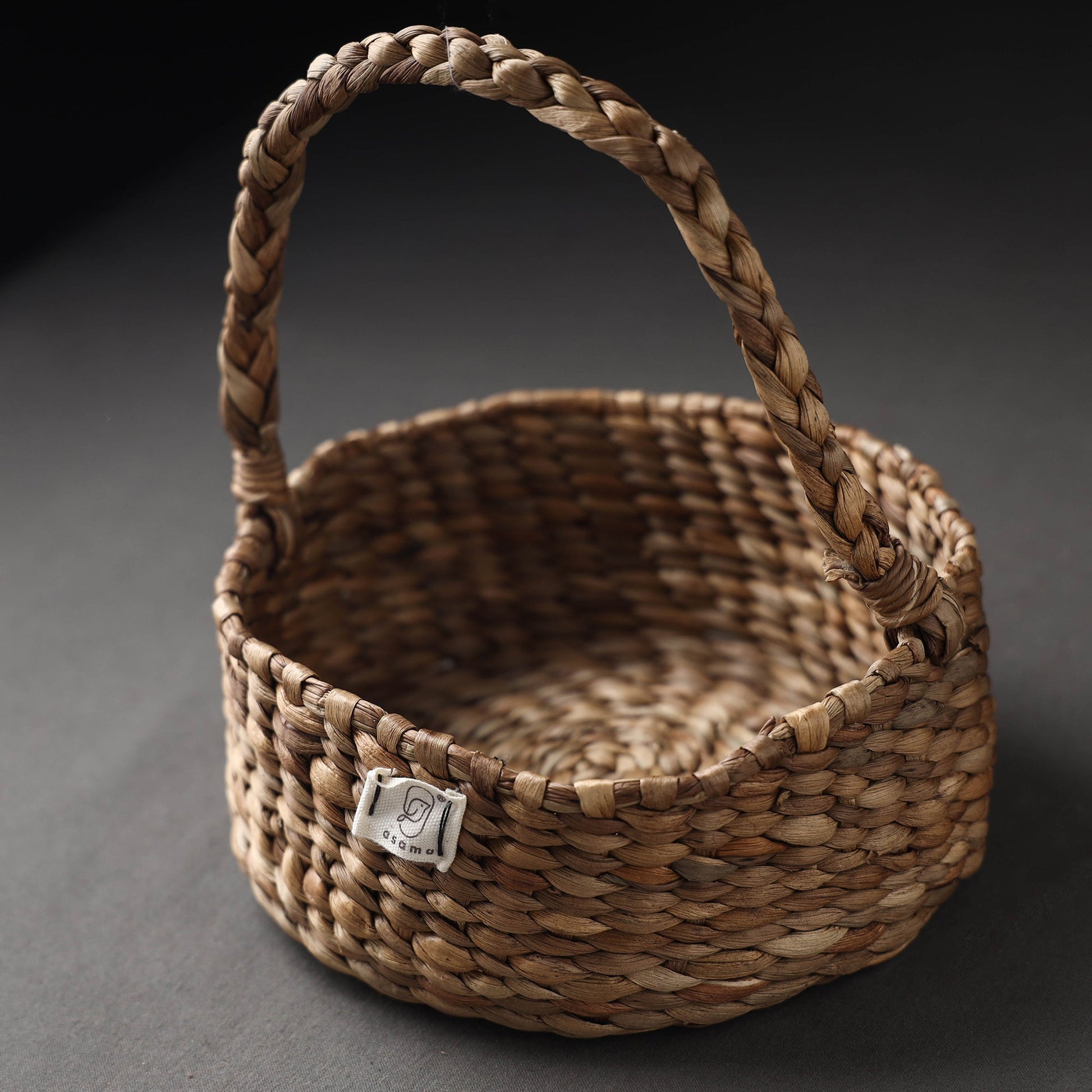 Brown - Handcrafted Organic Water Hyacinth Essential Basket