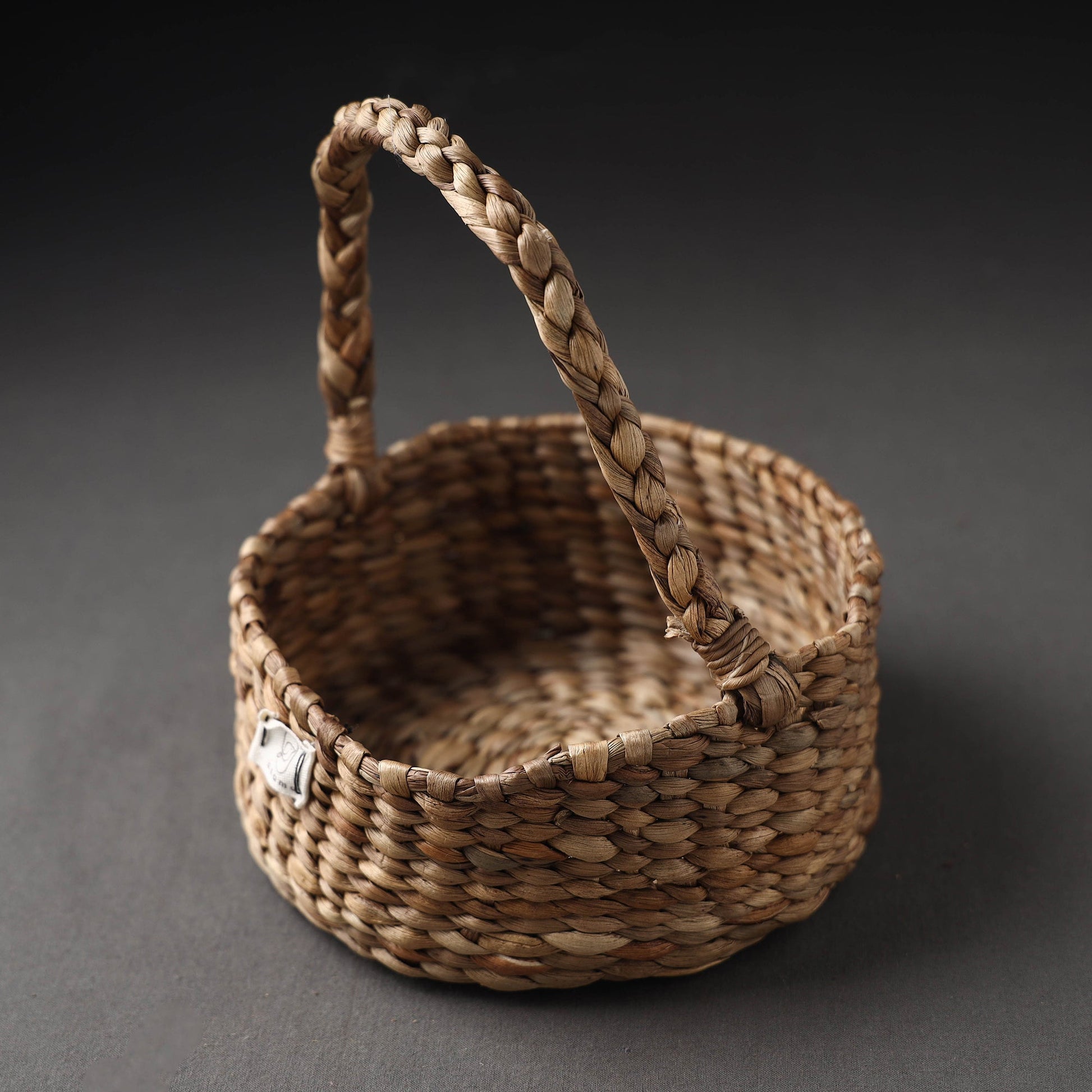 Brown - Handcrafted Organic Water Hyacinth Essential Basket